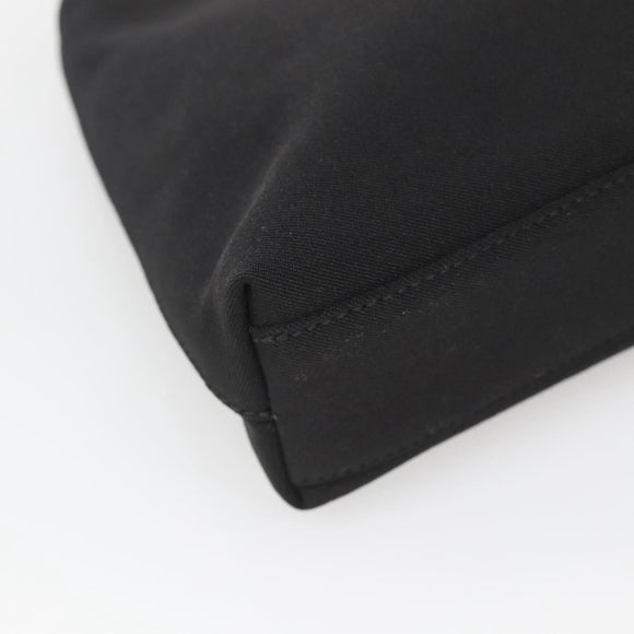 Salvatore Ferragamo Chain Vala Shoulder Bag Nylon Black Silver Auth 138415