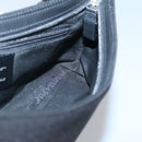 Salvatore Ferragamo Chain Vala Shoulder Bag Nylon Black Silver Auth 138415-17