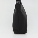 Salvatore Ferragamo Chain Vala Shoulder Bag Nylon Black Silver Auth 138415-5