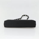 Salvatore Ferragamo Chain Vala Shoulder Bag Nylon Black Silver Auth 138415-9