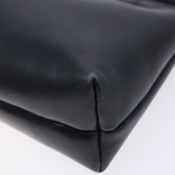 Salvatore Ferragamo Vala Shoulder Bag Leather Black Gold Auth 138416