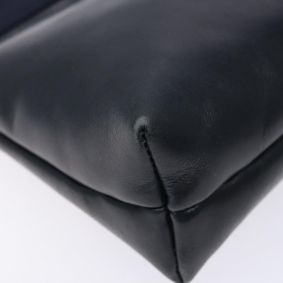 Salvatore Ferragamo Vala Shoulder Bag Leather Black Gold Auth 138416