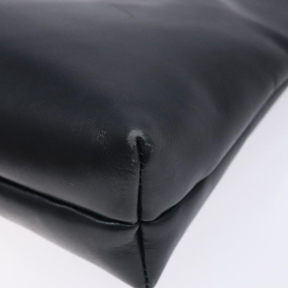 Salvatore Ferragamo Vala Shoulder Bag Leather Black Gold Auth 138416