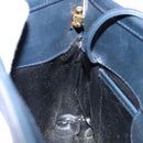 Salvatore Ferragamo Vala Shoulder Bag Leather Black Gold Auth 138416-19