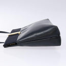 Salvatore Ferragamo Vala Shoulder Bag Leather Black Gold Auth 138416-4