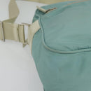 PRADA Shoulder Bag Nylon Light Blue Silver Auth 138419-9