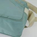 PRADA Shoulder Bag Nylon Light Blue Silver Auth 138419-14