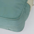 PRADA Shoulder Bag Nylon Light Blue Silver Auth 138419-16