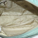 PRADA Shoulder Bag Nylon Light Blue Silver Auth 138419-10