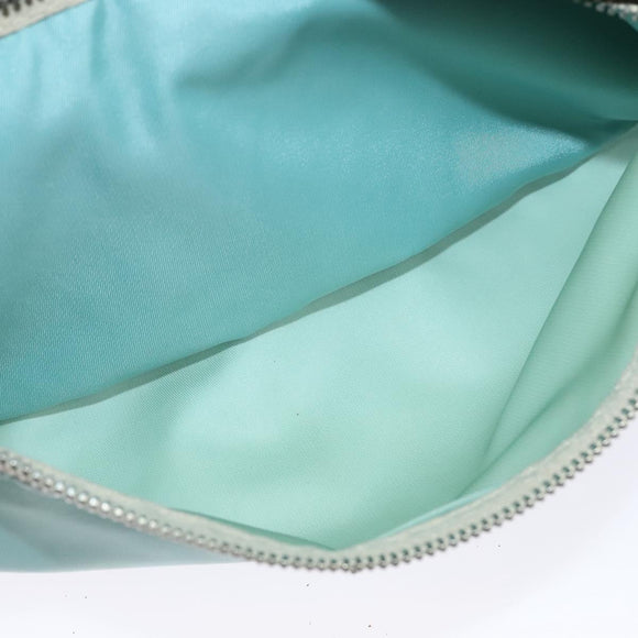 PRADA Shoulder Bag Nylon Light Blue Silver Auth 138419