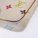 LOUIS VUITTON Monogram Multicolor Pochette Pouch White M92649 LV Auth 138420-14