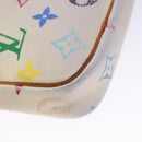 LOUIS VUITTON Monogram Multicolor Pochette Pouch White M92649 LV Auth 138420-9
