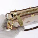 LOUIS VUITTON Monogram Multicolor Pochette Pouch White M92649 LV Auth 138420-10