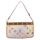 LOUIS VUITTON Monogram Multicolor Pochette Pouch White M92649 LV Auth 138420-13