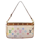 LOUIS VUITTON Monogram Multicolor Pochette Pouch White M92649 LV Auth 138420-2