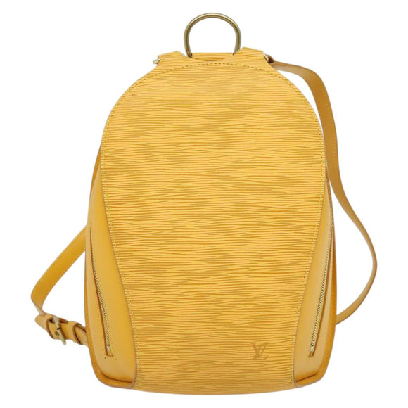 LOUIS VUITTON Epi Mabillon Backpack Yellow M52239 LV Auth 138422