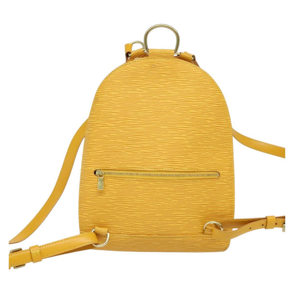 LOUIS VUITTON Epi Mabillon Backpack Yellow M52239 LV Auth 138422