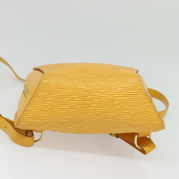 LOUIS VUITTON Epi Mabillon Backpack Yellow M52239 LV Auth 138422