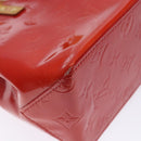 LOUIS VUITTON Monogram Vernis Reade PM Hand Bag Red Rouge M91088 LV Auth 138424-16