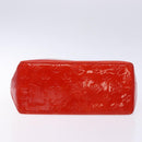LOUIS VUITTON Monogram Vernis Reade PM Hand Bag Red Rouge M91088 LV Auth 138424-5