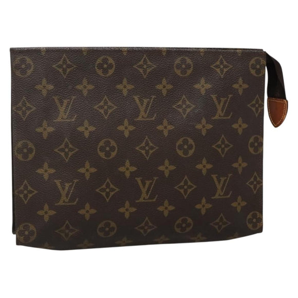 LOUIS VUITTON Monogram Poche Toilette 26 Pouch M47542 LV Auth 138426