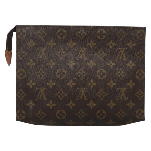 LOUIS VUITTON Monogram Poche Toilette 26 Pouch M47542 LV Auth 138426