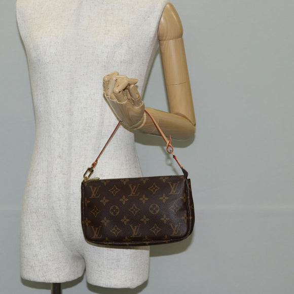 LOUIS VUITTON Monogram Pochette Accessoires Pouch M51980 LV Auth 138432V