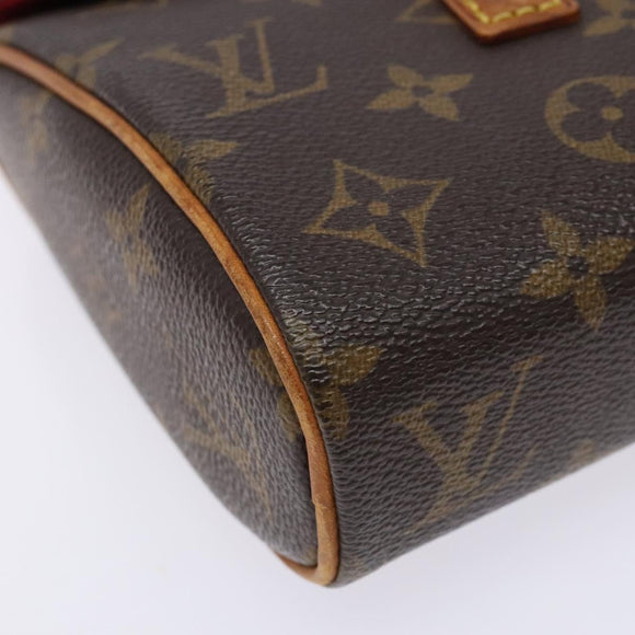LOUIS VUITTON Monogram Sonatine Hand Bag M51902 LV Auth 138433