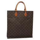 LOUIS VUITTON Monogram Sac Plat Hand Bag M51140 LV Auth 138439-1