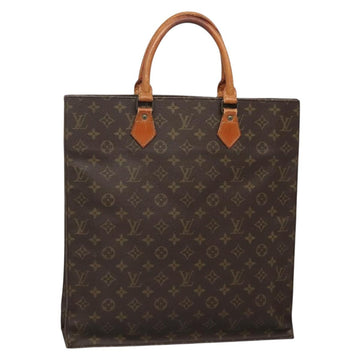 LOUIS VUITTON Monogram Sac Plat Hand Bag M51140 LV Auth 138439