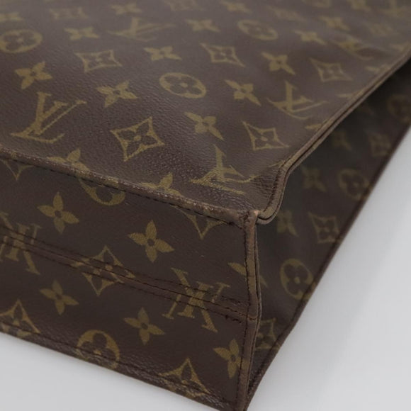 LOUIS VUITTON Monogram Sac Plat Hand Bag M51140 LV Auth 138439