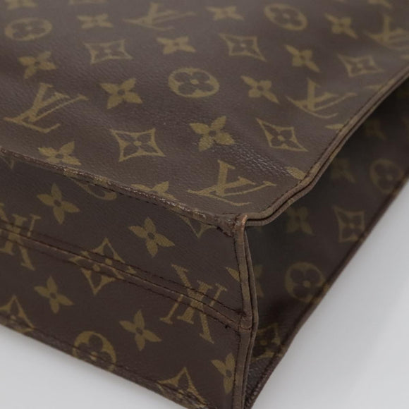 LOUIS VUITTON Monogram Sac Plat Hand Bag M51140 LV Auth 138439