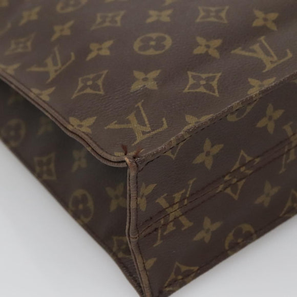 LOUIS VUITTON Monogram Sac Plat Hand Bag M51140 LV Auth 138439