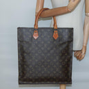 LOUIS VUITTON Monogram Sac Plat Hand Bag M51140 LV Auth 138439-18
