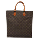LOUIS VUITTON Monogram Sac Plat Hand Bag M51140 LV Auth 138439-13