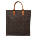 LOUIS VUITTON Monogram Sac Plat Hand Bag M51140 LV Auth 138439-2