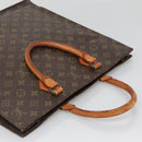 LOUIS VUITTON Monogram Sac Plat Hand Bag M51140 LV Auth 138439-6