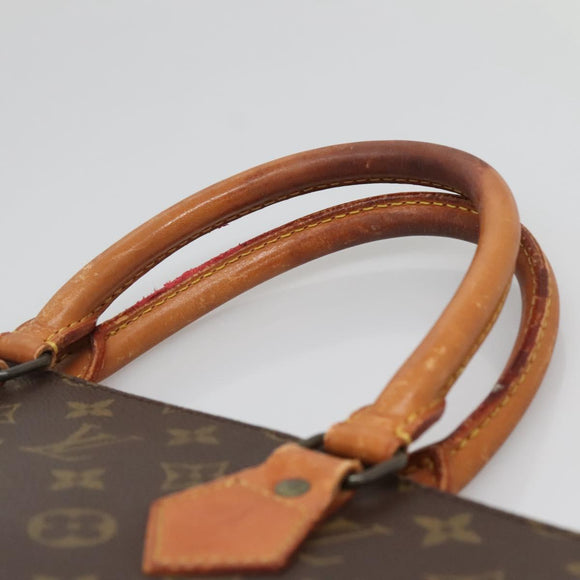 LOUIS VUITTON Monogram Sac Plat Hand Bag M51140 LV Auth 138439