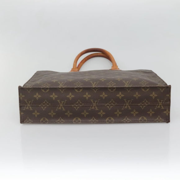 LOUIS VUITTON Monogram Sac Plat Hand Bag M51140 LV Auth 138439