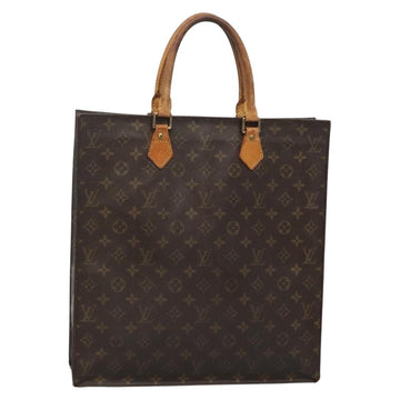 LOUIS VUITTON Monogram Sac Plat Hand Bag M51140 LV Auth 138440