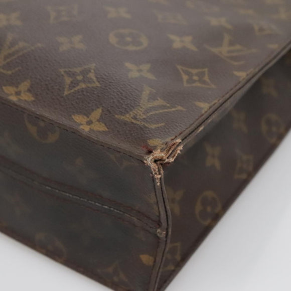 LOUIS VUITTON Monogram Sac Plat Hand Bag M51140 LV Auth 138440