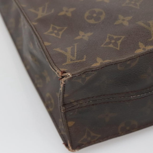 LOUIS VUITTON Monogram Sac Plat Hand Bag M51140 LV Auth 138440