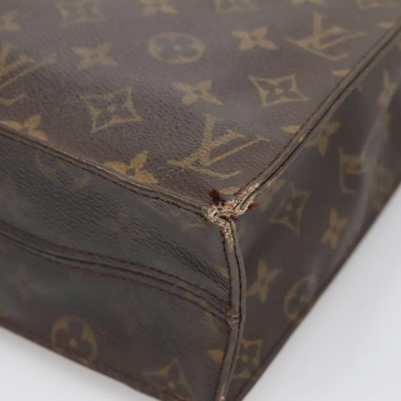 LOUIS VUITTON Monogram Sac Plat Hand Bag M51140 LV Auth 138440