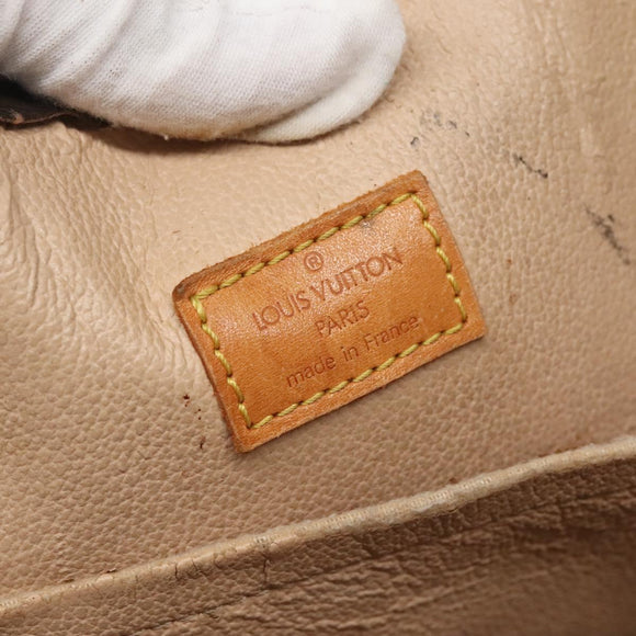 LOUIS VUITTON Monogram Sac Plat Hand Bag M51140 LV Auth 138440