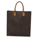 LOUIS VUITTON Monogram Sac Plat Hand Bag M51140 LV Auth 138440-13