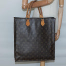LOUIS VUITTON Monogram Sac Plat Hand Bag M51140 LV Auth 138440-20