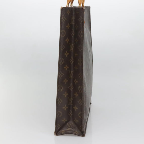 LOUIS VUITTON Monogram Sac Plat Hand Bag M51140 LV Auth 138440