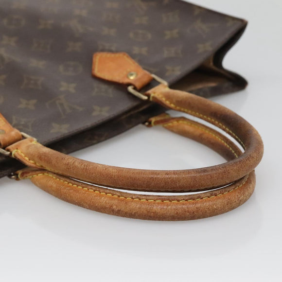 LOUIS VUITTON Monogram Sac Plat Hand Bag M51140 LV Auth 138440