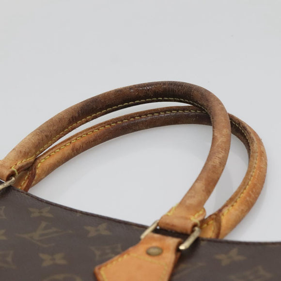 LOUIS VUITTON Monogram Sac Plat Hand Bag M51140 LV Auth 138440