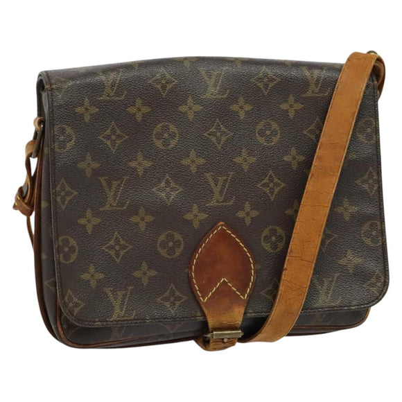 LOUIS VUITTON Monogram Cartouchiere GM Shoulder Bag M51252 LV Auth 138441